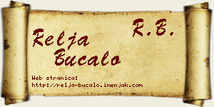 Relja Bucalo vizit kartica